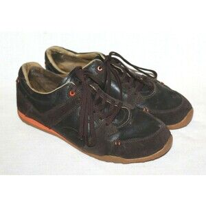 Mens INESIS Brown/Orange Golf Shoes Size 9 Essensoles Foreign Lace Up Comfy HTF